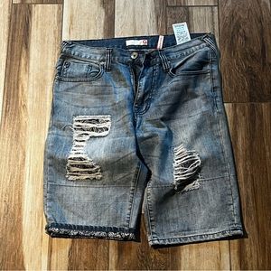 G by guess men’s blue bermuda shorts